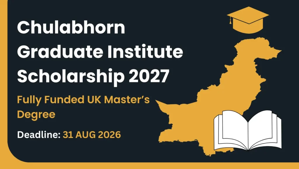 Chulabhorn Graduate Institute Scholarship 2027 – Fully Funded Master's Degree in Thailand